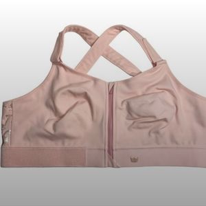 SHEFIT Flex Sports Bra Blush Pink Metallic Print Medium Impact 4Luxe 4XL